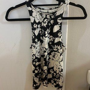 Silence + Noise Urban Outfitters Floral Fitted Tank